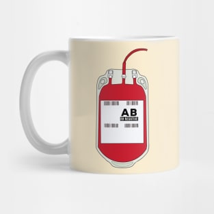 AB Negative Blood Bag Mug